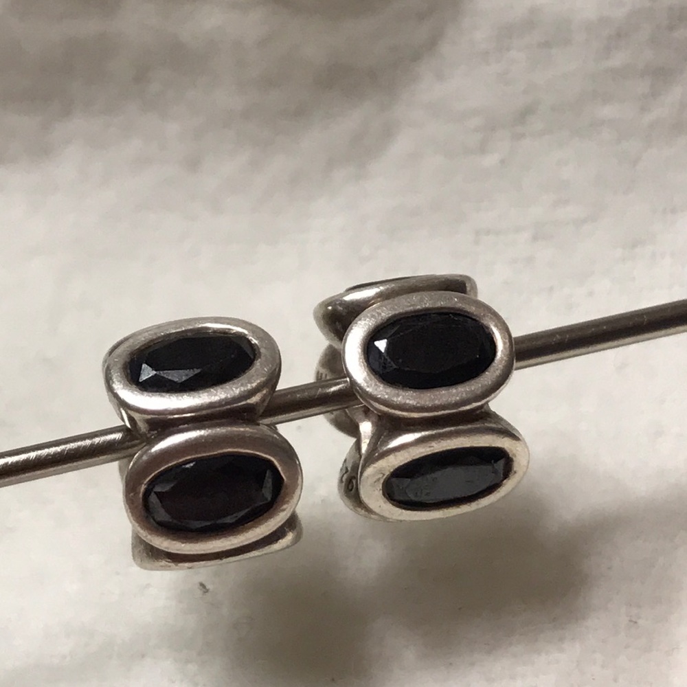 Pandora oval‎ lights charm black - 1 available